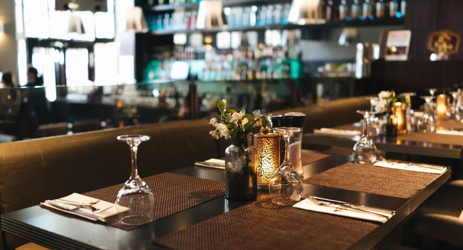 Picture of Restaurant Focused on Booth and Table